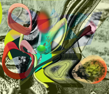 Grafika cyfrowa / sztuka generowana cyfrowo zatytułowany „Reflet in the Car” autorstwa Marc Bulyss, Oryginalna praca, Malars…