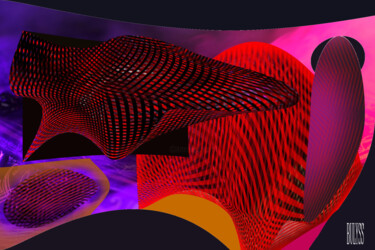 Digital Arts titled "Sideral Abyss Manta…" by Marc Bulyss, Original Artwork, Digital Painting