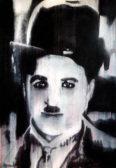 绘画 标题为“Charly Chaplin” 由Marc Carniel, 原创艺术品, 油