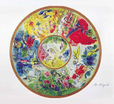 Printmaking titled "BEAUTIFL PARIS OPER…" by Marc Chagall, Original Artwork, Lithography