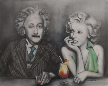 "Albert & Marylin" başlıklı Tablo Marc Haumont tarafından, Orijinal sanat, Petrol