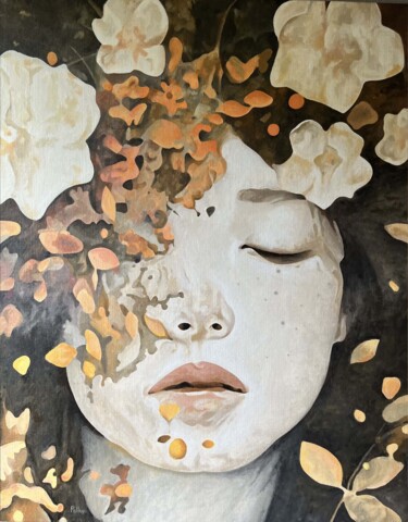제목이 "Hortense"인 미술작품 Marc Palluy로, 원작, 아크릴 나무 들것 프레임에 장착됨