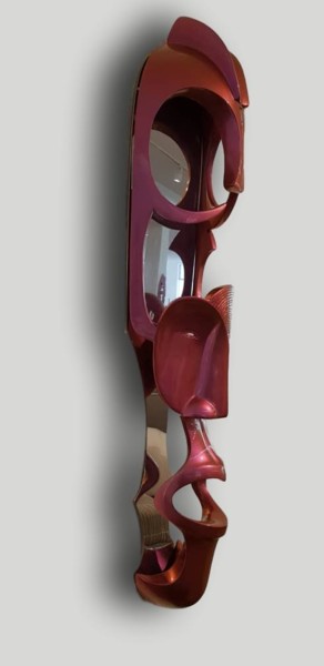 Sculpture titled "KWELE" by Marc Rolly, Original Artwork, Metals
