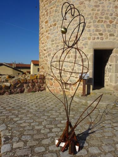 Sculpture intitulée "Gaïa" par Marc Terrade, Œuvre d'art originale, Métaux