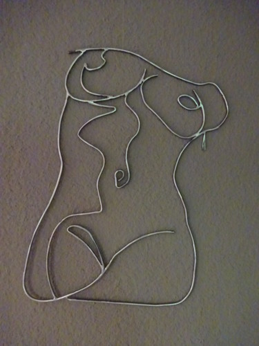 Sculptuur getiteld "Hommage à Pablo" door Marc Terrade, Origineel Kunstwerk, Metalen