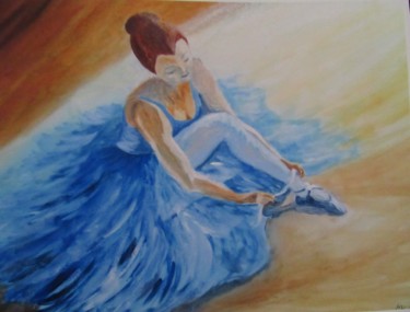 Painting titled "EQUILIBRIO" by Marcella Molea, Original Artwork, Oil
