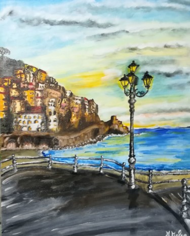 绘画 标题为“Amalfi” 由Marcella Molea, 原创艺术品, 油