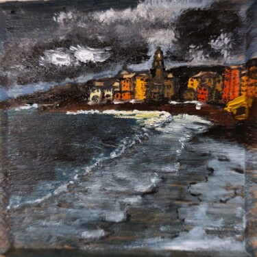 Pittura intitolato "Camogli" da Marcella Molea, Opera d'arte originale, Olio