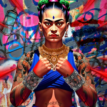 Digitale Kunst mit dem Titel "fri-thai" von Marcello Quarta, Original-Kunstwerk, Digitale Collage