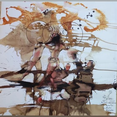 Pittura intitolato "Les gardiens de la…" da Marcelo Bottaro, Opera d'arte originale, Gesso