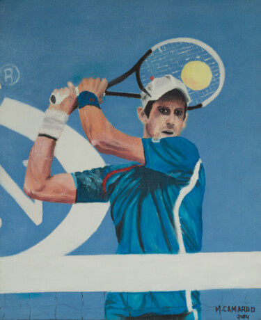 Peinture intitulée "Novak" par Marcelo Camargo, Œuvre d'art originale, Huile