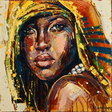 「Bedouin woman」というタイトルの絵画 Marcin Mikołajczakによって, オリジナルのアートワーク, オイル