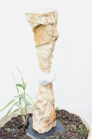 Escultura intitulada "DANSE DE L'UNIVERS" por Marc Mugnier, Obras de arte originais, Pedra