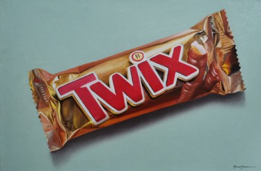 Pittura intitolato "TwiX" da Marco Amore, Opera d'arte originale, Olio Montato su Telaio per barella in legno