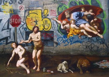 Pintura intitulada "SEX IS GREAT, BUT..." por Marco Battaglini, Obras de arte originais, Aerógrafo