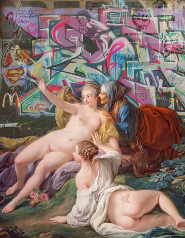Картина под названием "Eram quasi agnus in…" - Marco Battaglini, Подлинное произведение искусства, Аэрограф