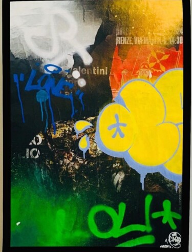 Pittura intitolato "Graffiti life" da Marco Cargnelutti, Opera d'arte originale, Collages