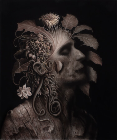 Рисунок под названием "AMAZONAS" - Marco Tidu, Подлинное произведение искусства, Древесный уголь