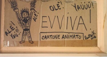 Drawing titled "Cartoni animati" by Marco Zautzik, Original Artwork, Marker