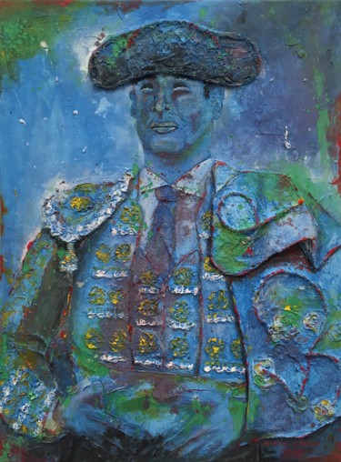 Картина под названием "Manzanares" - Marcos Sánchez, Подлинное произведение искусства, Акрил