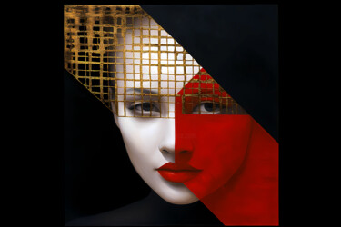 Artes digitais intitulada "Golden Cage" por Margaret Petrovska, Obras de arte originais, Trabalho Digital 2D