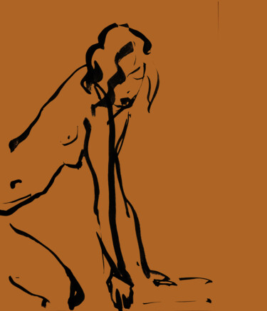 Arte digital titulada "Nude03" por Margarita Felis, Obra de arte original, Trabajo Digital 2D