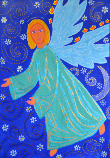 Pintura titulada "Angel" por Margarita Felis, Obra de arte original, Acrílico
