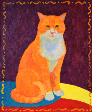 Schilderij getiteld "Max" door Margarita Felis, Origineel Kunstwerk, Olie