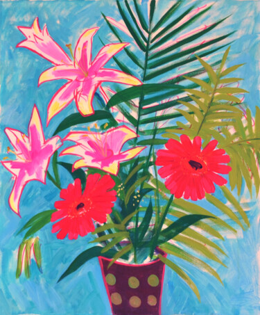 Malerei mit dem Titel "Bouquet" von Margarita Felis, Original-Kunstwerk, Acryl
