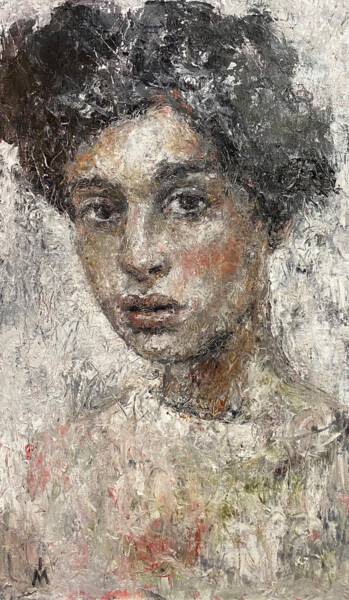 Картина под названием "BIRCH #38" - Margarita Ivanova, Подлинное произведение искусства, Масло