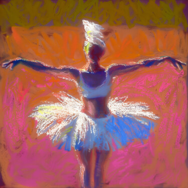 Grafika cyfrowa / sztuka generowana cyfrowo zatytułowany „Ballet Class” autorstwa Margarita K, Oryginalna praca, Obraz gener…
