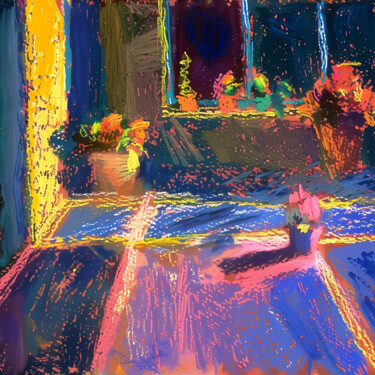 Digital Arts titled "Sunset Serenade" by Margarita K, Original Artwork, AI generated image