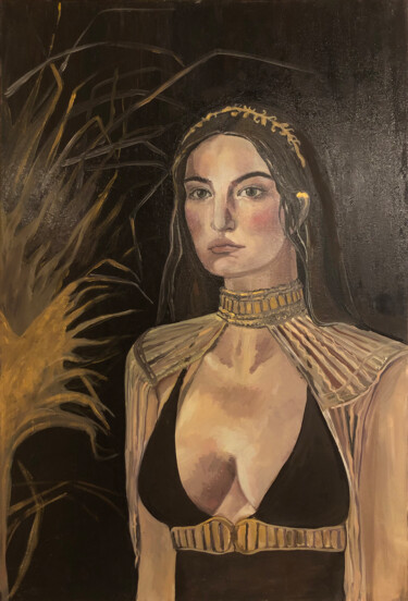 Pittura intitolato "Oil painting portra…" da Margarita Nikonova, Opera d'arte originale, Olio