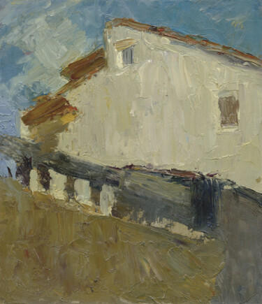 Pintura titulada "Pietrasanta. House…" por Margarita Simonova, Obra de arte original, Oleo