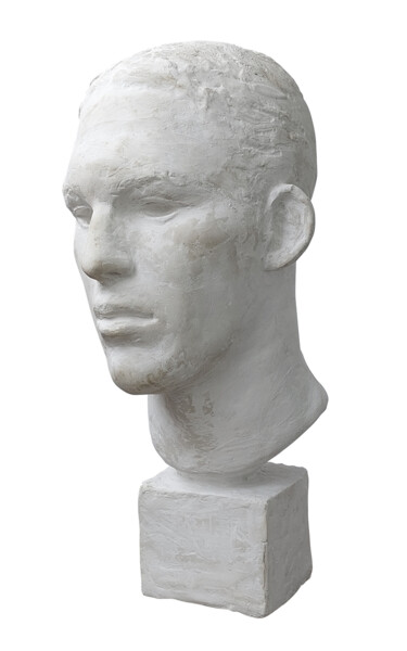 Sculpture titled "Vsevolod" by Margarita Simonova, Original Artwork, Plaster