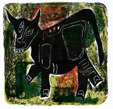 Incisioni, stampe intitolato "Jumanji: Africa unl…" da Margarita Suliaeva, Opera d'arte originale, Litografia