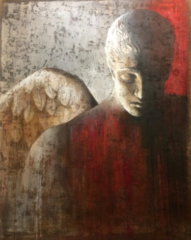 Pittura intitolato "messaggero" da Margherita Lipinska, Opera d'arte originale