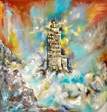 Peinture intitulée "Great Lighthouse" par Margo Tartart, Œuvre d'art originale, Huile