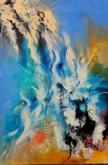 Картина под названием "Milky Way /2" - Margo Tartart, Подлинное произведение искусства, Масло