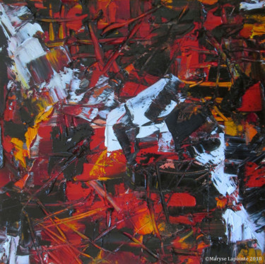 Painting titled "Chaos-et-Lumière (c…" by Maryse Lapointe, Original Artwork, Oil