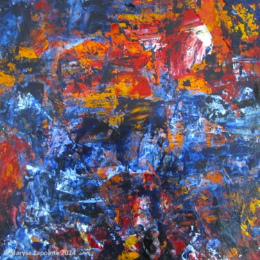 Peinture intitulée "Aube" par Maryse Lapointe, Œuvre d'art originale, Acrylique