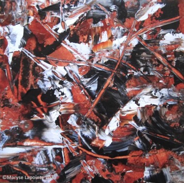 제목이 "Tumulte Sienne brûl…"인 미술작품 Maryse Lapointe로, 원작, 아크릴