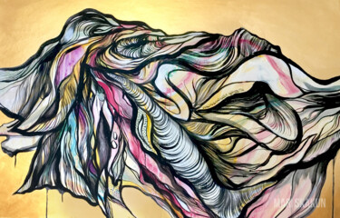 Картина под названием "Elusive Beauty" - Mari Skakun, Подлинное произведение искусства, Акрил Установлен на Деревянная панель