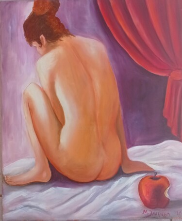 Malerei mit dem Titel "Eva" von Maria Choreme, Original-Kunstwerk, Öl