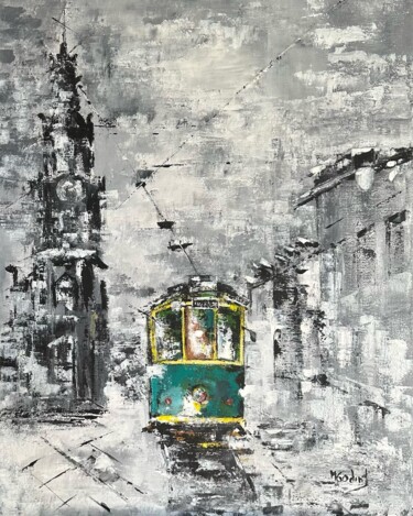 Painting titled "Alma do Porto" by Maria Godinho, Original Artwork, Acrylic