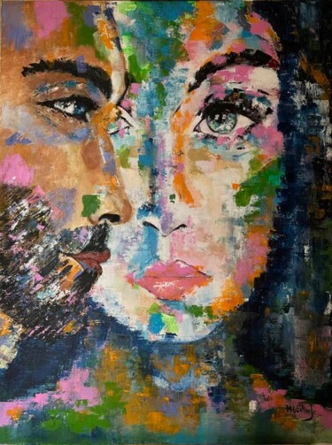 Painting titled "You and Me" by Maria Godinho, Original Artwork, Acrylic