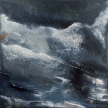 Картина под названием "Sea wave" - Мария Гомон, Подлинное произведение искусства, Акрил