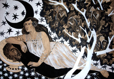 Σχέδιο με τίτλο "Salome" από Maria Iablonskaia, Αυθεντικά έργα τέχνης, Μελάνι