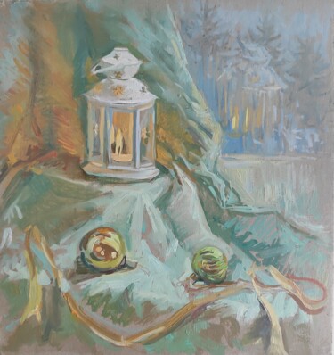 Pittura intitolato "Oil painting. Chris…" da Maria Iakovleva, Opera d'arte originale, Olio