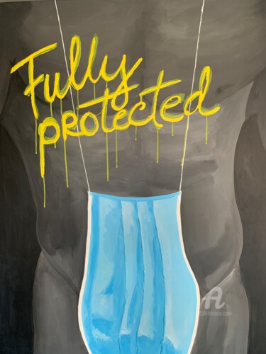 绘画 标题为“Fully protected” 由Maria Lundsten, 原创艺术品, 丙烯